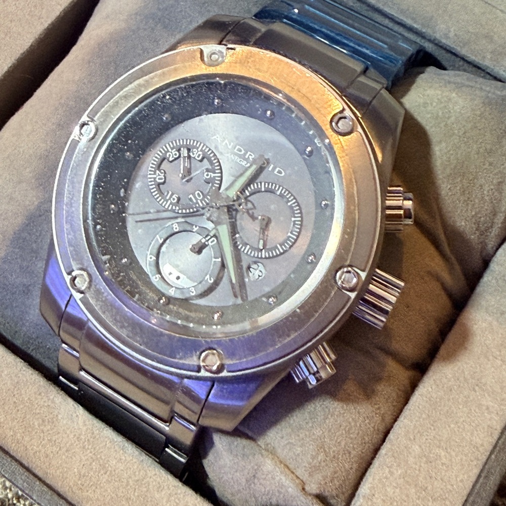 Men's ANDROID Silver Chronograph Watch